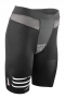 Женские стартовые шорты Compressport Triathlon Brutal Short W артикул SHTRIW-99 черные с белым, сбоку ткань из сетки №3