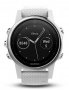 Часы Garmin Fenix 5S (пульс с руки) белый ремешок вид спереди артикул FNX5S-WHT №1