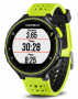 Часы Garmin Forerunner 230 желтые с черным, на экране пройденная дистанция, время и темп №1