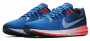 Кроссовки Nike Air Zoom Structure 21 артикул 904695 400 синие с белым логотипом, фото поры полубоком №6