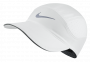 Кепка Nike AeroBill Running Cap артикул 828617 100 белая с логотипом №1