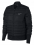 Женская куртка Nike Aeroloft Running Jacket W артикул 856634 010 черная на молнии с зонами утепления и перфорации №1
