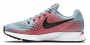 Женские кроссовки Nike Air Zoom Pegasus 34 W артикул 880560 406 голубые с розовым вид сбоку с внутренней стороны №8