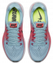 Женские кроссовки Nike Air Zoom Pegasus 34 W артикул 880560 406 голубые с розовым, пара, вид сверху №5