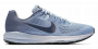 Женские кроссовки Nike Air Zoom Structure 21 W артикул 904701 400 голубые с черным логотипом, фото сбоку с внешней стороны №1