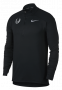 Кофта Nike Dry Element 1/2 Zip Top артикул 857820 010 черная на молнии до середины груди №1