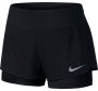 Женские шорты Nike Flex 2 in 1 Running Short 831552 011 черные с черной подкладкой №1
