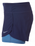 Женские шорты Nike Flex 2 in 1 Running Short сбоку изгогнутая кромка 831552 430 №2