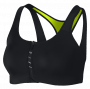 Бра Nike Pro Zip Sports Bra W артикул 858429 010 черное с молнией на груди №1
