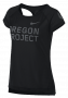 Женская футболка Nike Running Top с текстом на груди артикул 842457 011 №1