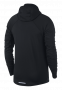 Кофта Nike Therma Sphere Running Hoodie артикул 859222 010 черная с капюшоном, фото сзади №2