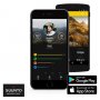 Часы Suunto Spartan Ultra HR Smart Sensor цвет золотой с черным ремешком, на фото телефон с мобильным приложением №5