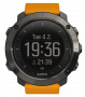 Часы Suunto Traverse с оранжевым ремешком, на экране время суток и время захода солнца №1