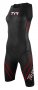 Женский гидрокостюм TYR Torque Pro Swimskin черный с красным, на груди белый логотип артикул SCSF6A 001 №1